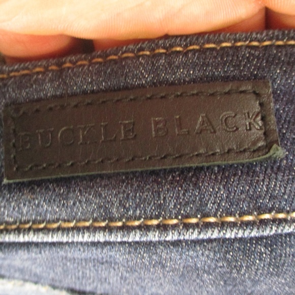 Buckle Black Jeans Women's 29 Dark Wash Bootcut Fit No.53 Mid Rise Stretch Denim - Picture 5 of 9